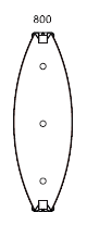 Caison galbé